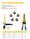 500kg Smart Forklift Self Lift & Loading Semi Electric Stacker Lifter