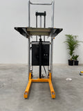 Mini Semi Electric Fork Platform Stacker Lifter 400Kg