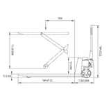 1T Electric Powered Scissor Lift Pallet Jack Fork Width 540MM - Quality Jack