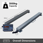 3 Ton Weigh Beam Scales for Freight Floor Pallet or Livestock 800mm
