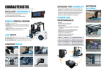 Brand New Latest Microlift 3T Li-ion Battery Lifting Height 4.8M Four Wheels E-Forklift