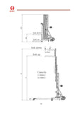 300Kg Heavy Duty Manual Duct Lifter 