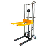400kg Rated Manual Platform Stacker with Removable Platform