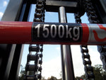 1.5T Semi Auto Electric Fork Straddle Leg Fork Stacker Lifter 3.0m Lift