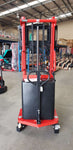 1.5T Heavy Duty Semi Auto Electric Fork Standard Leg Stacker 1.6m Lift