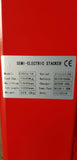 1.5T Heavy Duty Semi Auto Electric Fork Standard Leg Stacker 1.6m Lift