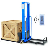 1000kg Semi Electric Portable Self Loading Stacker Pallet Lifter Forklift 1.3m
