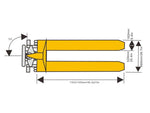 1T High Lift Pallet Jack Truck 680mm wide