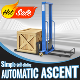 1000kg Semi Electric Portable Self Loading Stacker Pallet Lifter Forklift 1.3m
