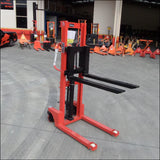 500Kg Mini Manual Pallet Stacker Lifting Height 1200mm
