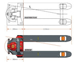 Heavy Duty Electric Lithium Power Pallet Jack Truck 2000kg