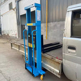 1000kg Semi Electric Portable Self Loading Stacker Pallet Lifter Forklift 1.3m