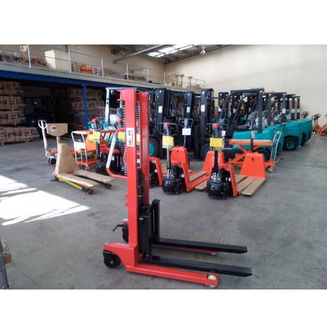 500Kg Mini Manual Pallet Stacker Lifting Height 1200mm