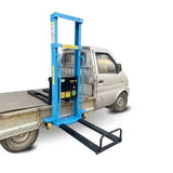 1000kg Semi Electric Portable Self Loading Stacker Pallet Lifter Forklift 1.3m