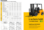 Brand New Latest Microlift 3T Li-ion Battery Lifting Height 4.8M Four Wheels E-Forklift