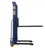 1000kg Semi Electric Portable Self Loading Stacker Pallet Lifter Forklift 1.3m