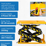 4000kg capacity Double Scissor Electric Lift Table