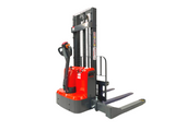 1300KG FULL ELECTRIC ADJUSTABLE STRADDLE PLATFORM STACKER 3500MM LIFT HEIGHT