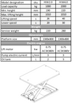 1T Electric Scissor Lift Table