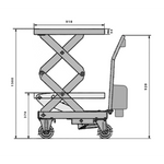 350KG Electric Double Scissor Lift Table