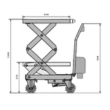 350KG Electric Double Scissor Lift Table