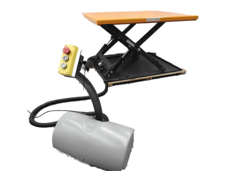 Automatic Table Lifter 1T Low Profile Electric Scissor Table Lifter including Ramp ...