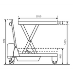 Electric Scissor Lift Table Capacity 500kg