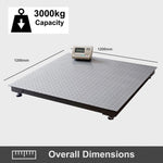 3 Ton Industrial Scales Freight Floor Pallet Drum 1.2m x 1.2m