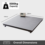 5 Ton Industrial Scales Freight Floor Pallet Drum 1.5m x 1.5m