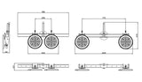 Glass Trolley Lifter 180kg Load Capacity