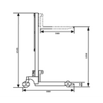 Manual Standard Steel Platform Lifter 340kg