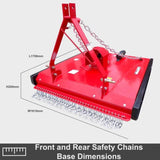 5ft 1500mm Slasher Medium Duty CAT1, 3PL for tractors 30HP+ 