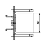 Mini Aluminium Hand Stacker 90Kg Lift 1500mm