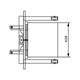 Mini Aluminium Hand Stacker 90Kg Lift 1500mm