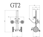 Glass Trolley Lifter 180kg Load Capacity