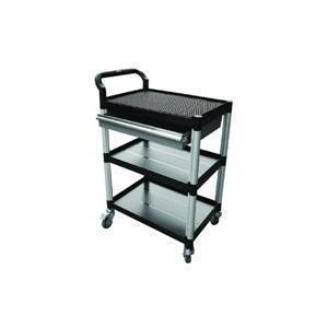 Triple Deck Tool Trolley with Drawer 250Kg Capacity 