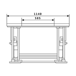 Low Profile U Shape Electric Scissor Table Lifter 1000Kg 