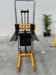 Mini Semi Electric Fork Platform Stacker Lifter 400Kg