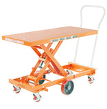 Spring Scissor Lift Trolley 210kg capacity 