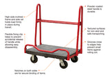 900kg Capacity OEASY A Frame Panel Cart with 200mm PP castors