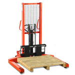 1000Kg Straddle Leg Manual Pallet Fork Stacker 1.6m Lift