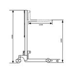 Manual Standard Fork Pallet Stacker Capacity 1500KG Lift 1.6M