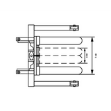 1T Manual Standard Leg Fork Stacker lifter 2500mm