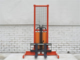 1500Kg Semi Auto Electric Fork Straddle Leg Stacker 2.5m Lift