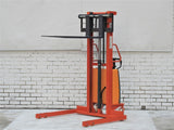 1500Kg Semi Auto Electric Fork Straddle Leg Stacker 2.5m Lift