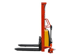 1500Kg Semi Auto Electric Fork Standard Leg Stacker 2.5m Lift