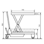 Manual Single Scissor Table Lifter 150Kg