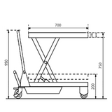 Manual Scissor Lift Table Capacity 150Kg - Quality Jack