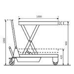 Manual Scissor Lift Table Capacity 750Kg - Quality Jack