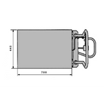 Stainless Steel Manual Scissor Lift Table Trolley 100Kg Lift 1220mm 